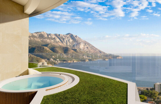 Two spacious apartments with panoramic views of the Budva Riviera