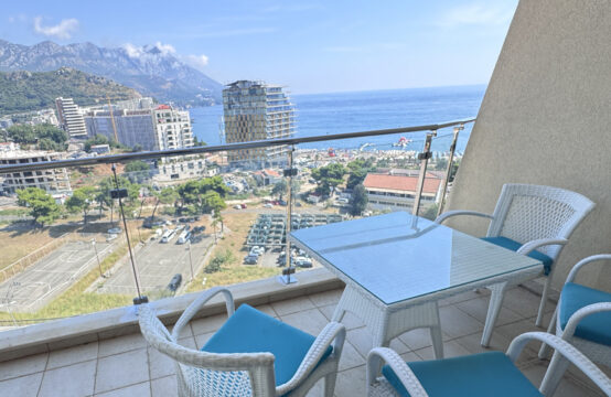 Two bedroom apartment with panoramic sea view in new complex with swimming pool